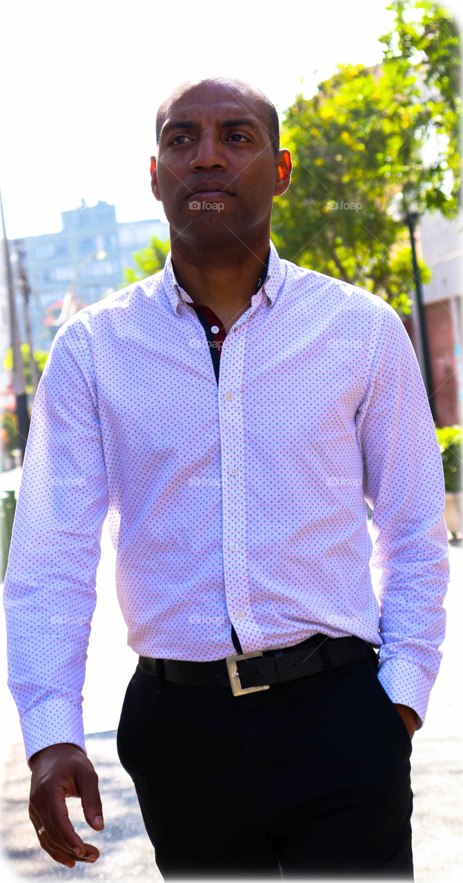 Handsome man outside