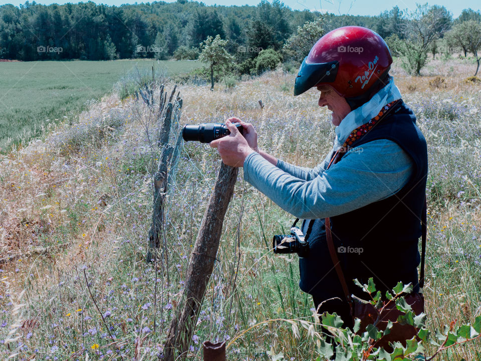 Photographer in action 