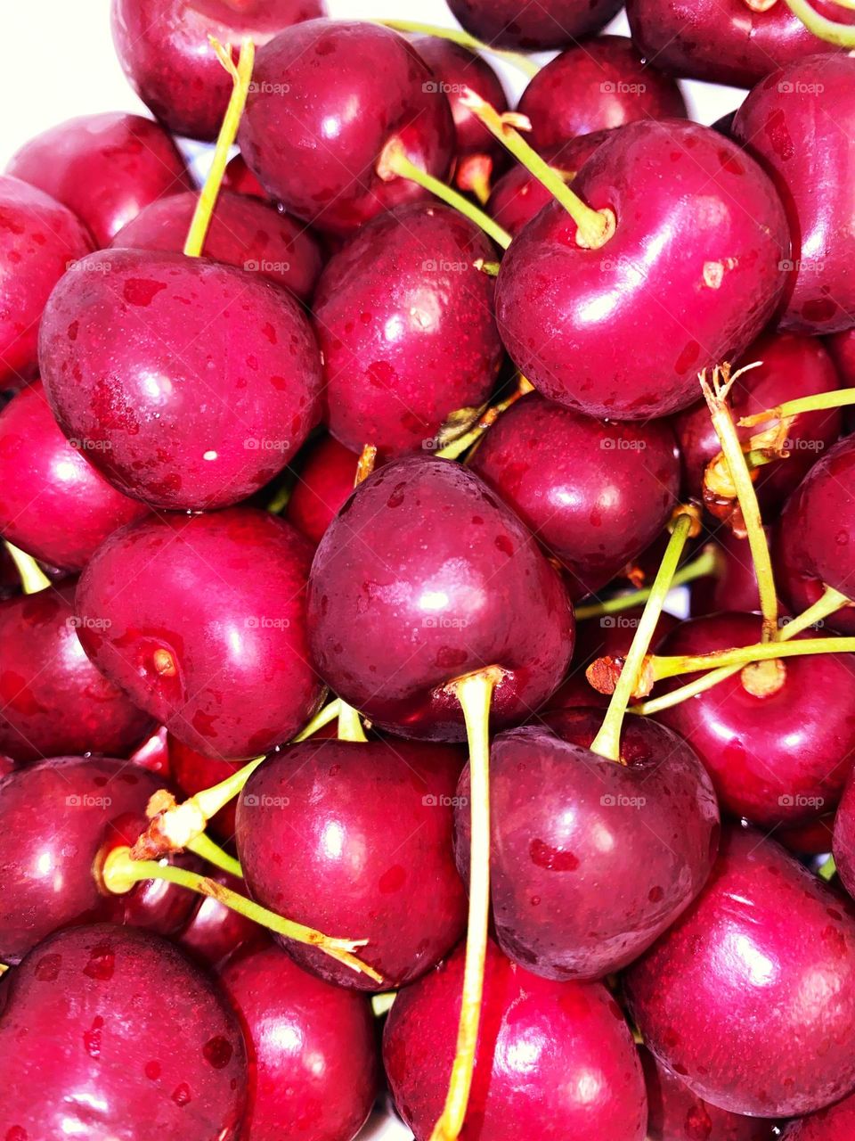 Red fresh cherries 