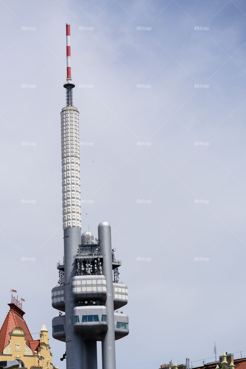 Zizkov tv-tower in Prague, Czech Republic