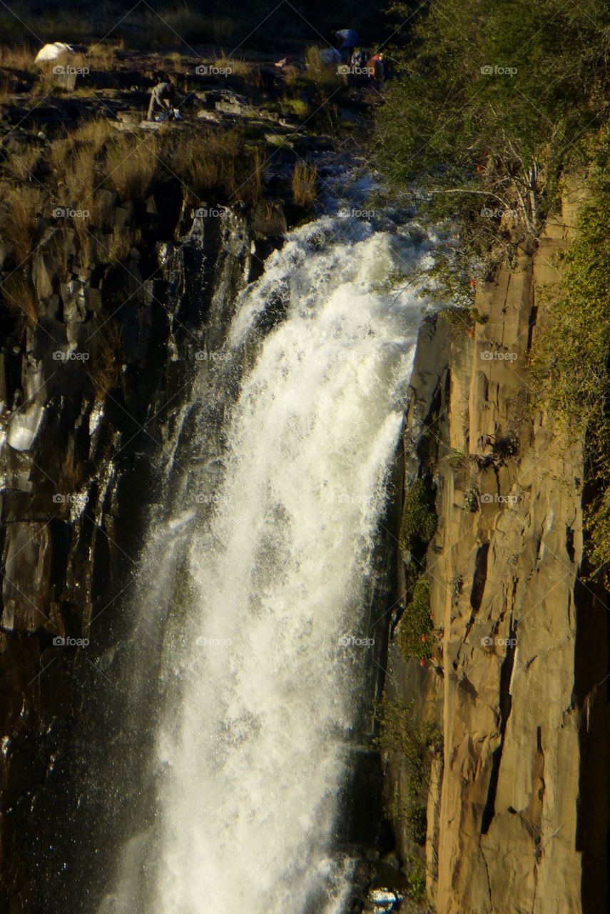 Beautifull closeup of a waterfall in africa