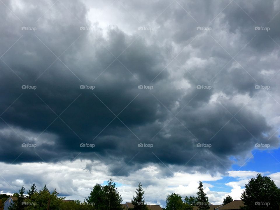 Thunderstorm clouds