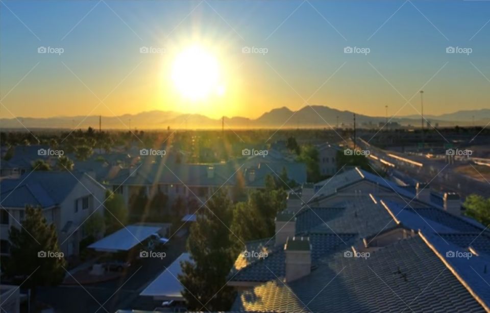 Nice Sunrise Image in city