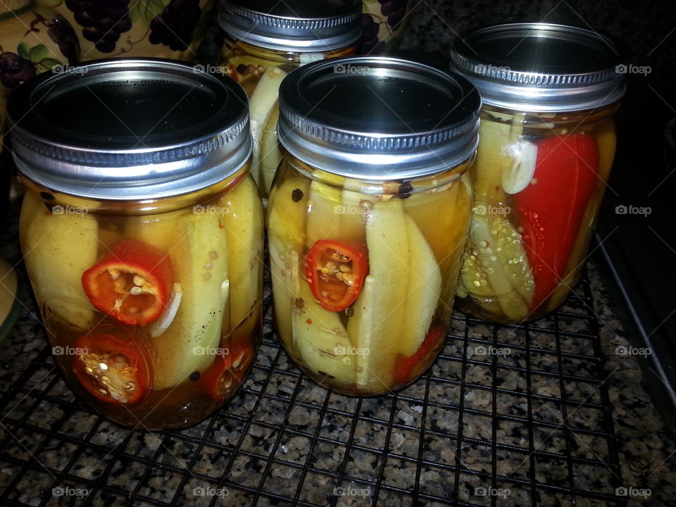 pickled Chayote with chili,s
