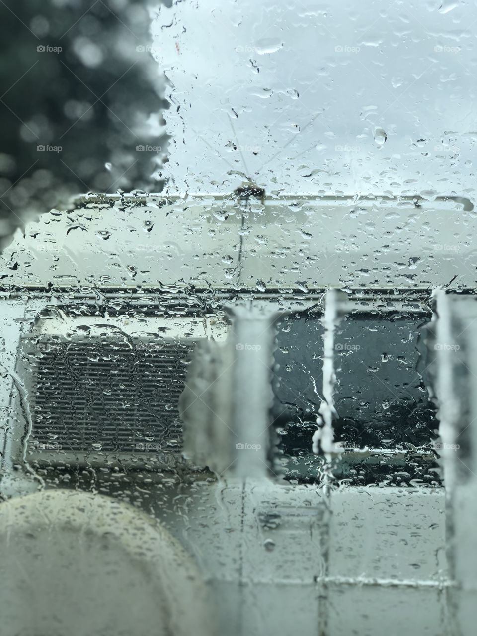 Mellow Rain hits the windshield- Camper Van Ahead