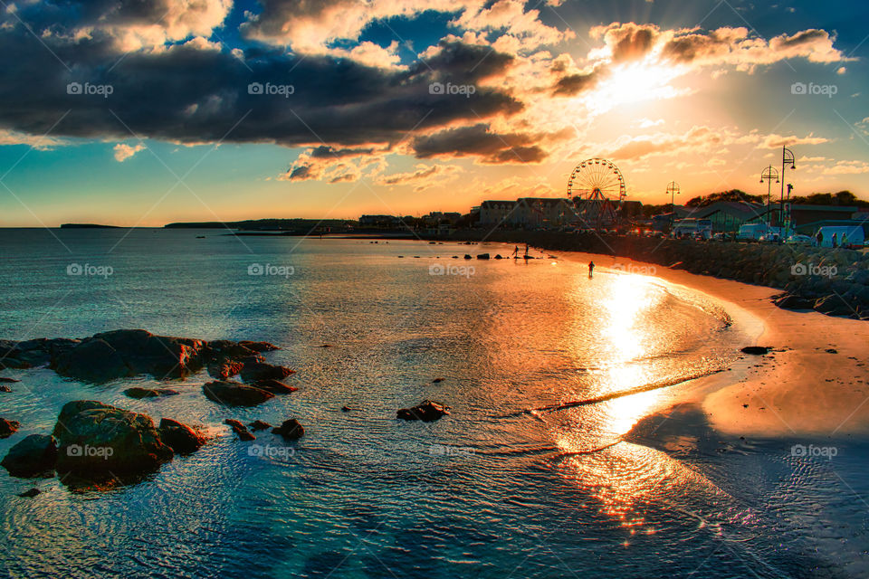 Evening at Salthill beach