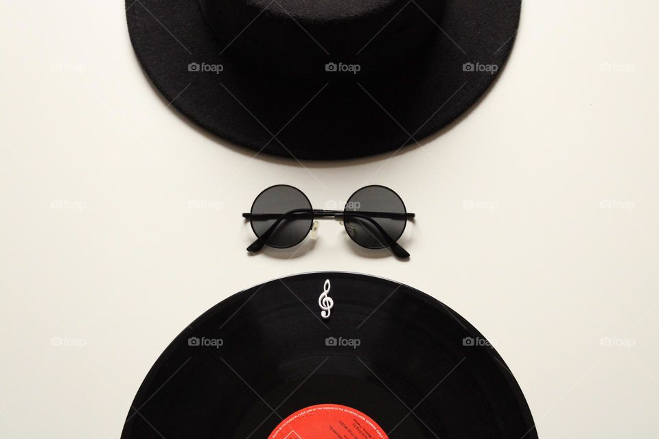 Old gramophone record