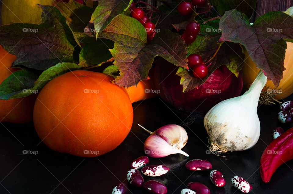 still life with vegetables