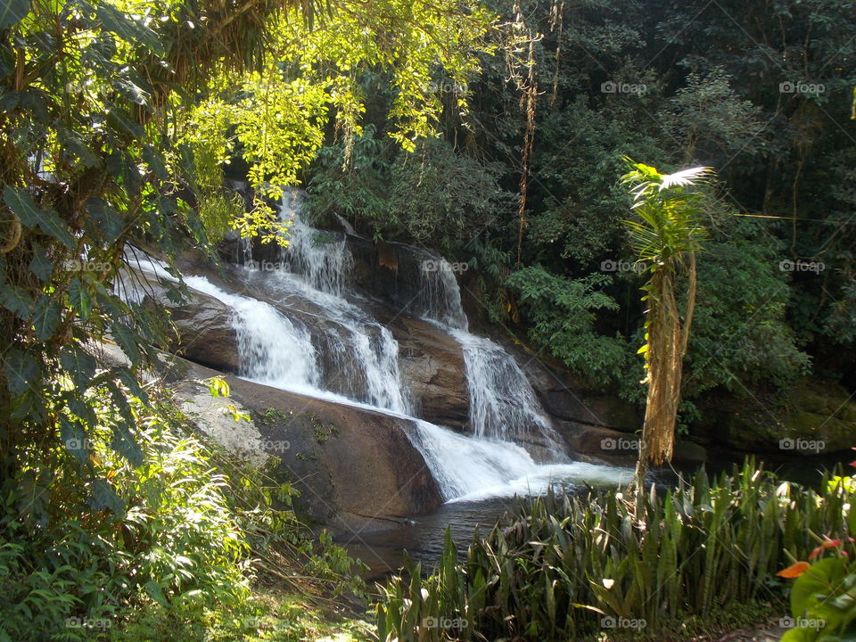 Waterfall in the forest, Brazil