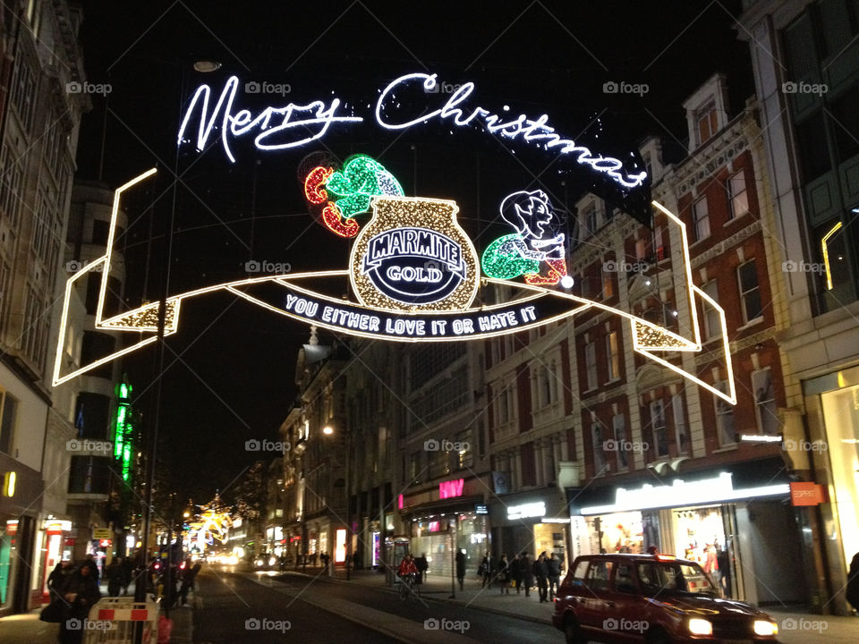 london christmas night lights by alexchappel