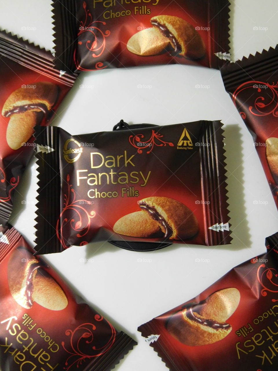 product photography - It is dark fantasy choco fills biscuits by Sunfeast .It is chocolate filled sweet biscuits with delicious taste