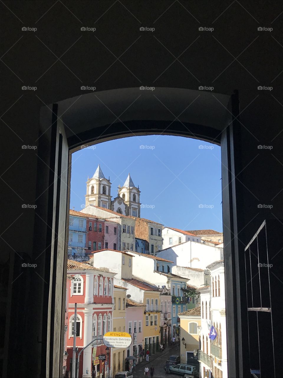 Window view from Pelourinho, Salvador/Bahia - Brazil