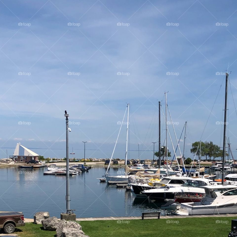 Thornbury Harbor On Georgian Bay, Ontario Canada