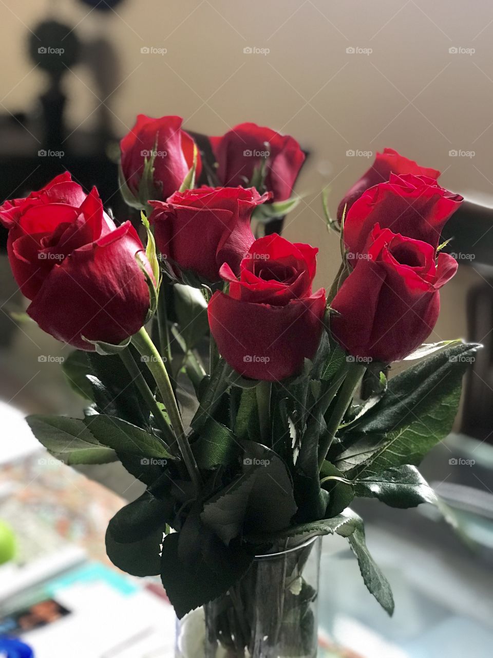 Bouquet de rosas Rojas en botón 