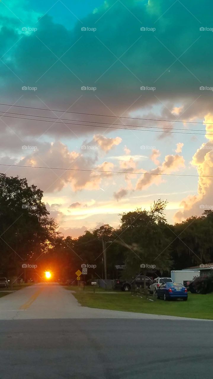 rather odd sunset