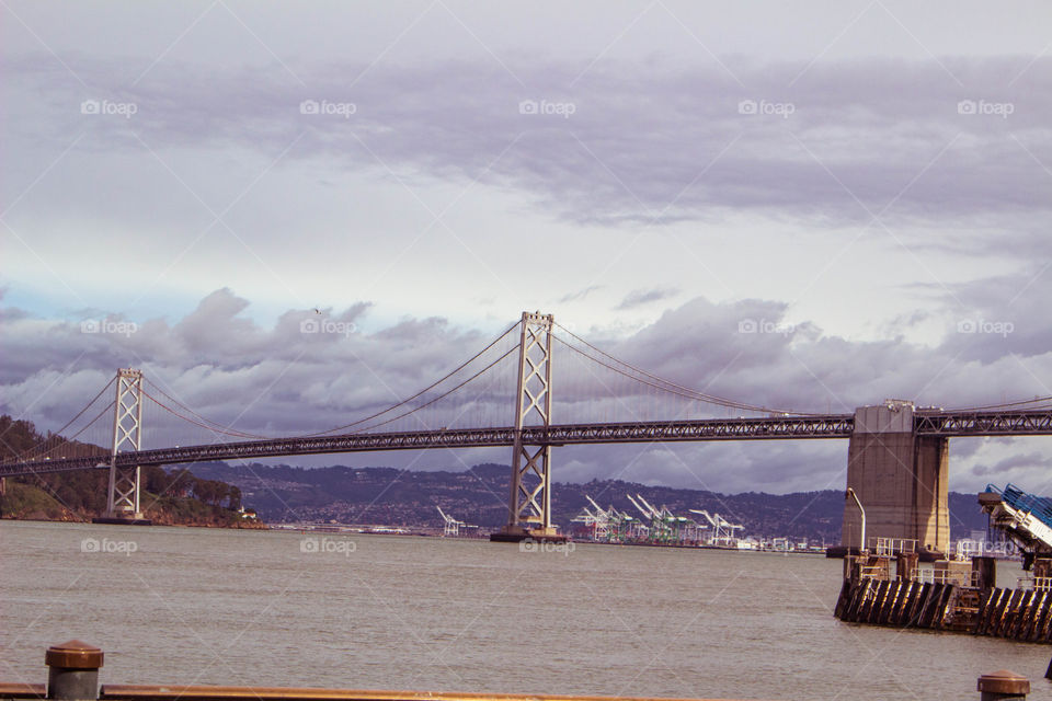 Bay bridge in San Francisco