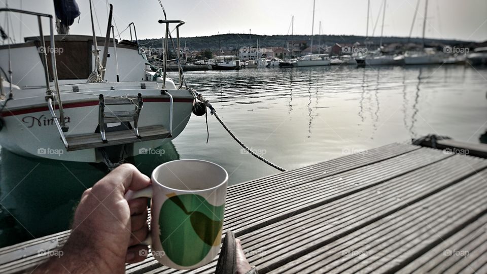 Coffee in marina