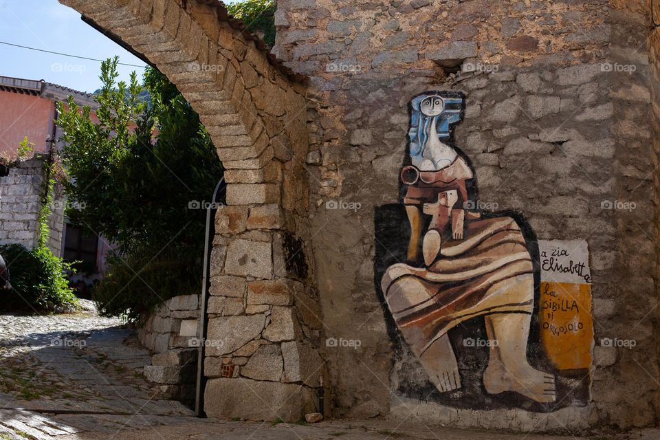 Mural artistry in Orgosolo - Sardinia