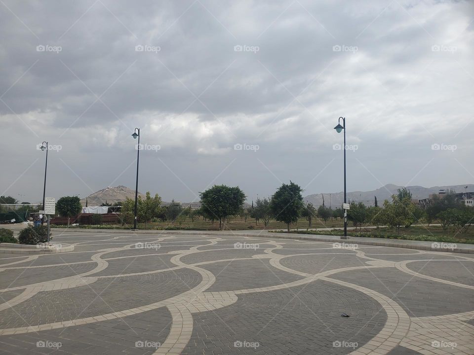 Glory be to God, the magnificent and picturesque view and the natural green trees are a view that is nothing more wonderful than it