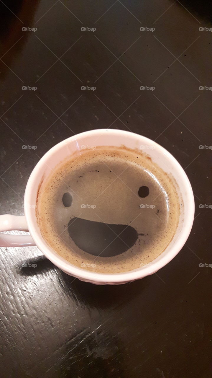 Smiling coffee