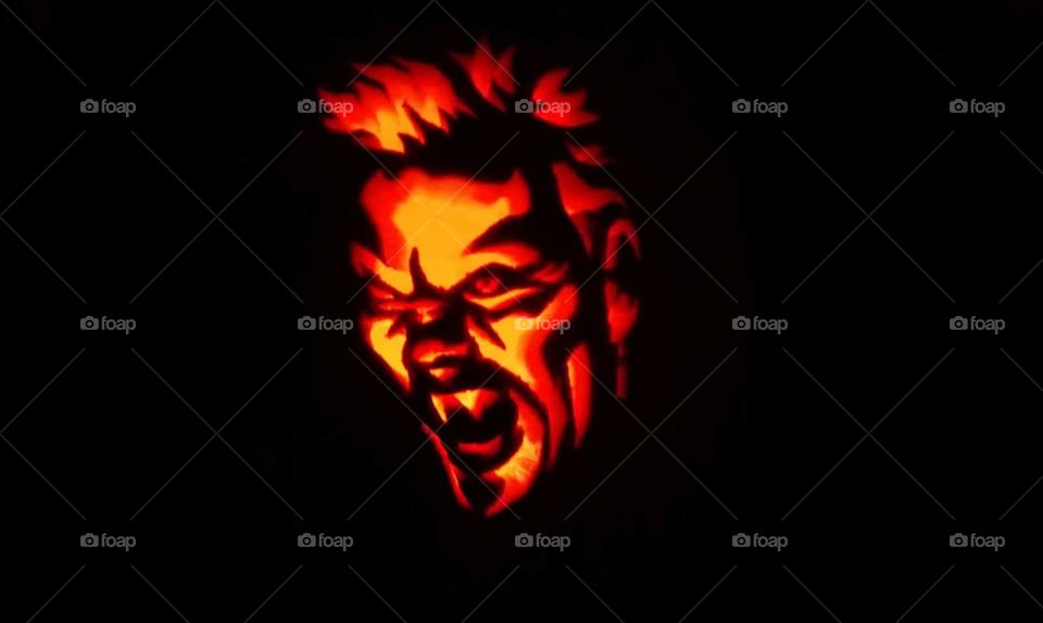 David from The Lost Boys movie pumpkin carving 🎃