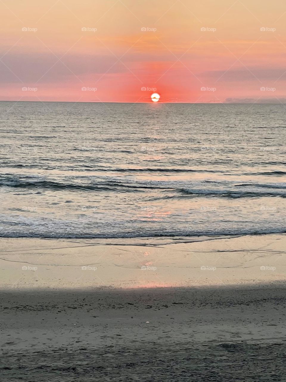 Pink Sunrise at Sea