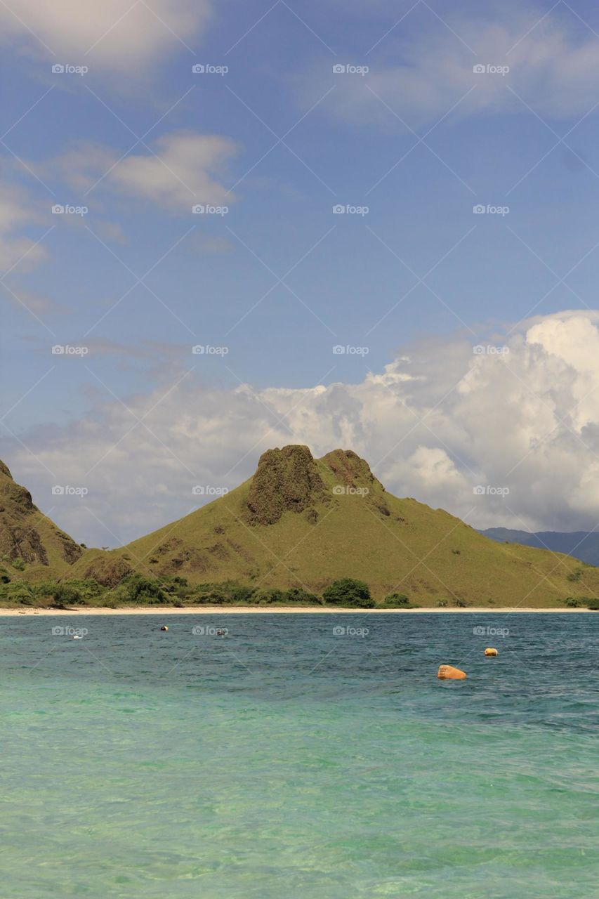 Hills in the middle of the sea