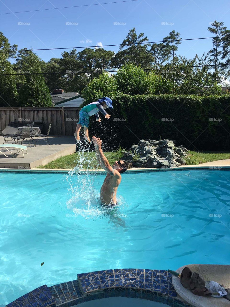 My sweet husband (aka Duncle) playing with our nephew on a gorgeous hot summertime day in Columbia, SC. Pool days are the best with family. 