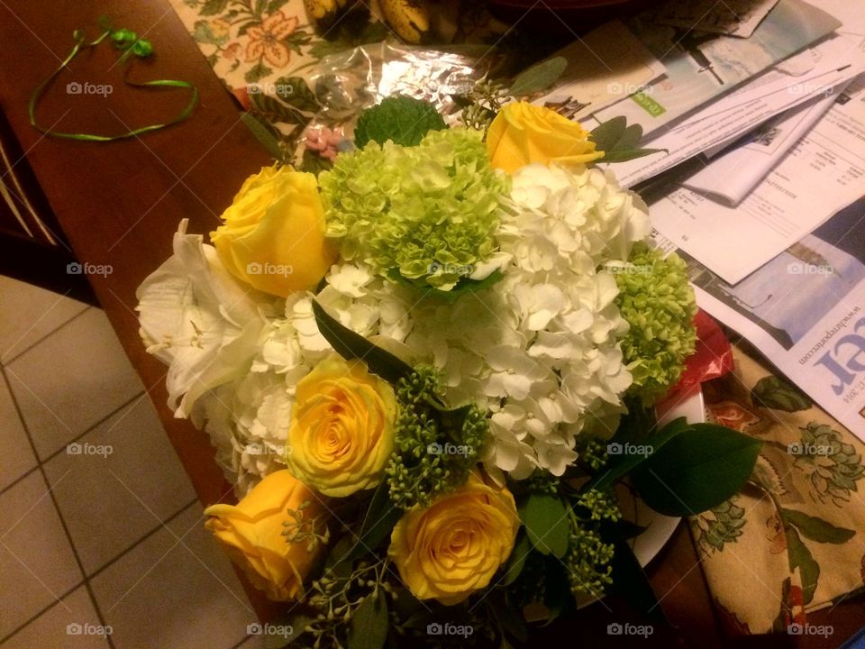 Wedding, Bouquet, Flower, Rose, Bride