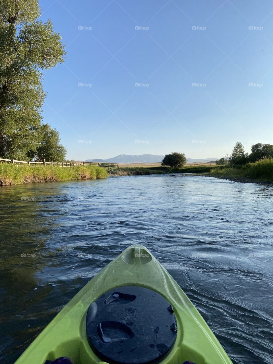 Kayaking on the Musselshell