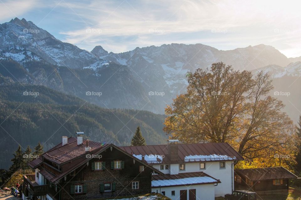 Restaurant in the alps 