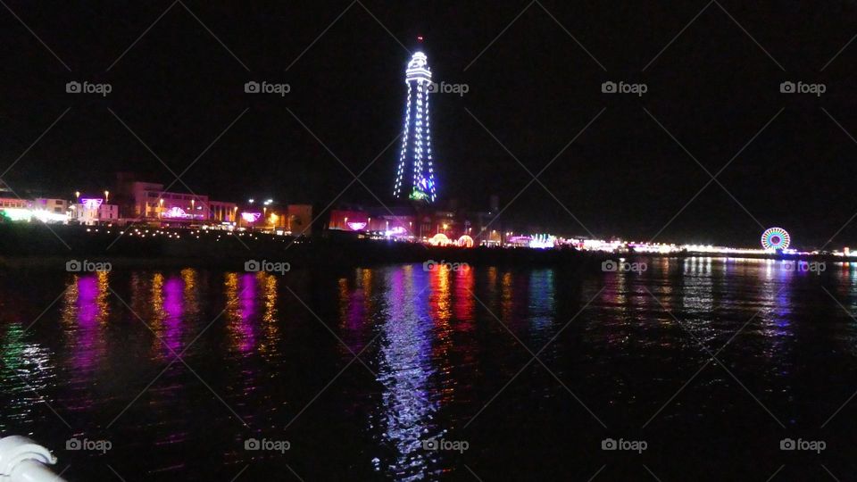 A view of Blackpool illuminations 