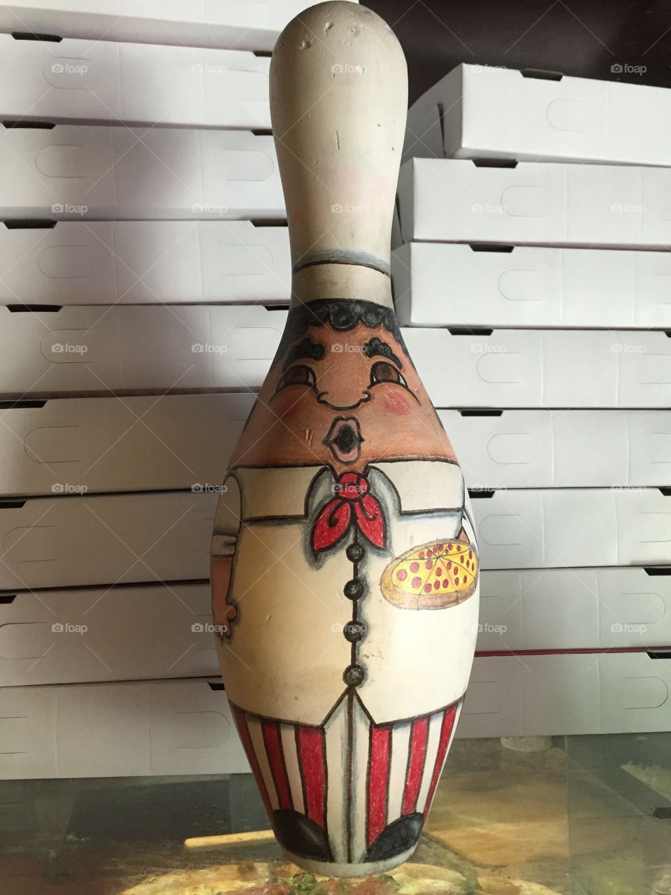 Italian chef bowling pin