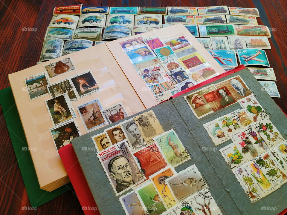 old stamp collection