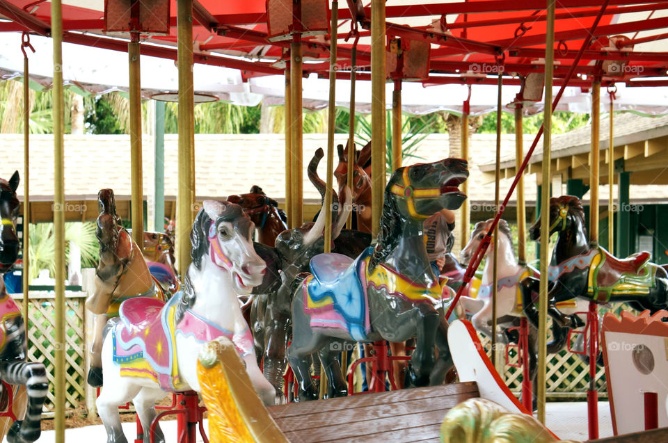 Merry-Go-Round. Merry-Go-Round at amusement park