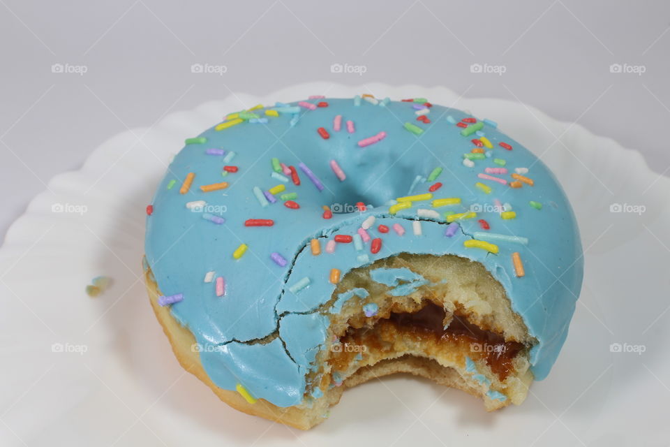 blue donut