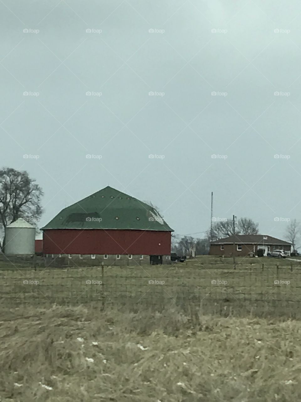 Barn and silo