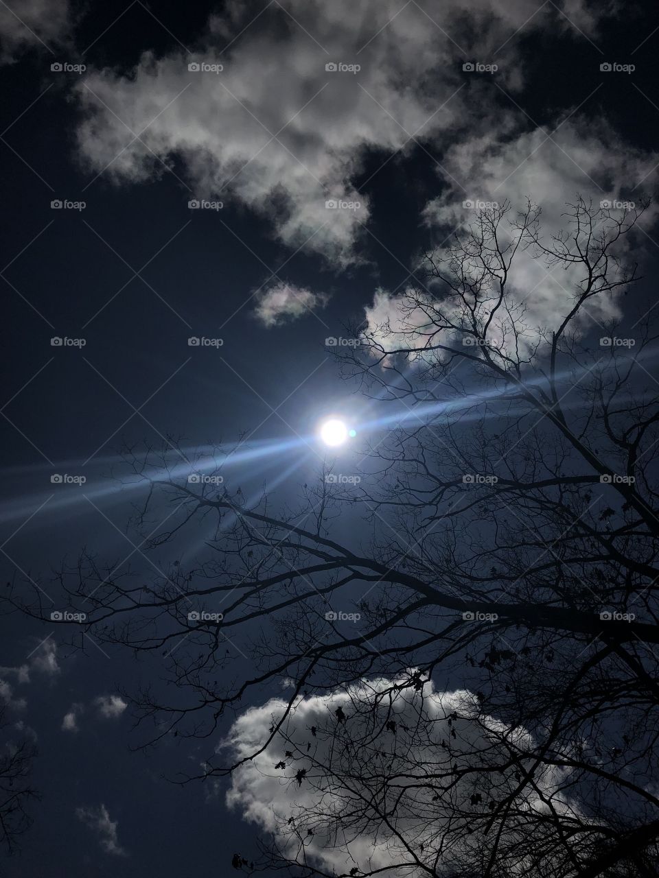 Sun in the Sky, Pushing the Clouds. Black Rock State Park.