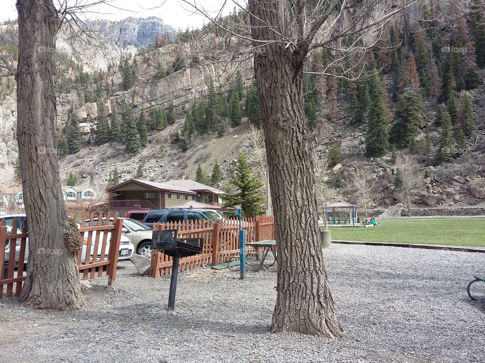 outside Ouray pool