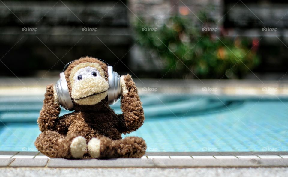 Hanging out at the pool