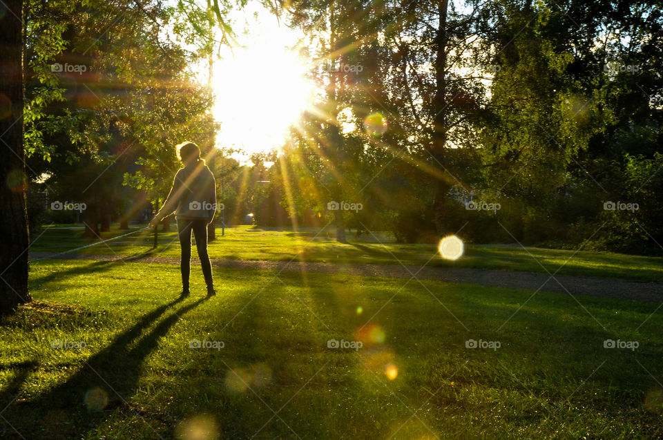 Girl  in the park