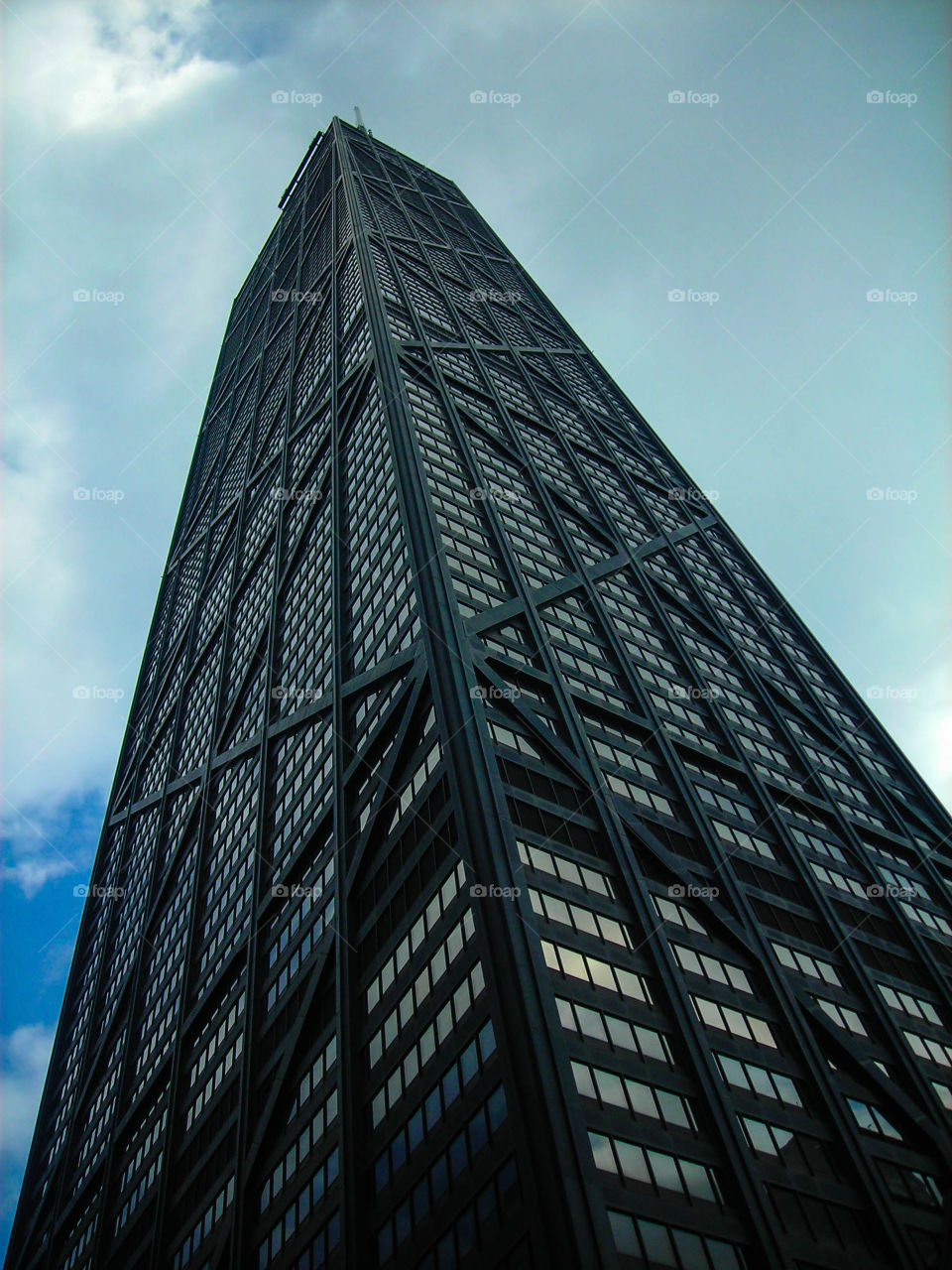 Teaching for the sky: the John Hancock Building in Chicago, IL.