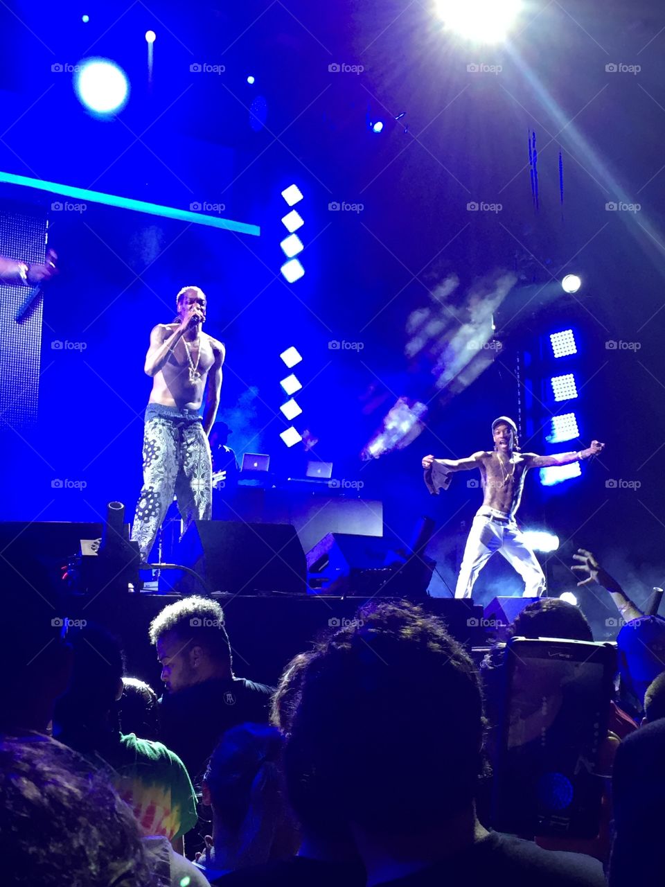 Snoop Dogg and Wiz Khalifa doing they're thing on stage in Tampa Florida high road tour 