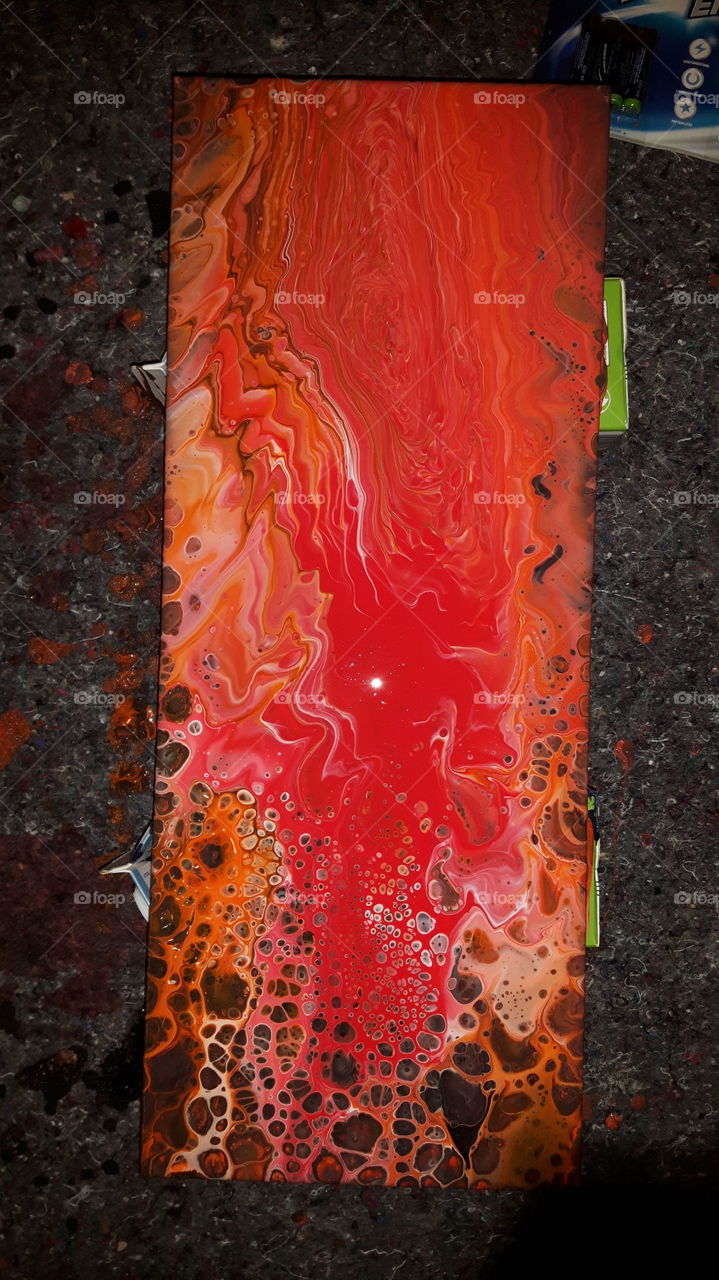 acryl Pouring bild