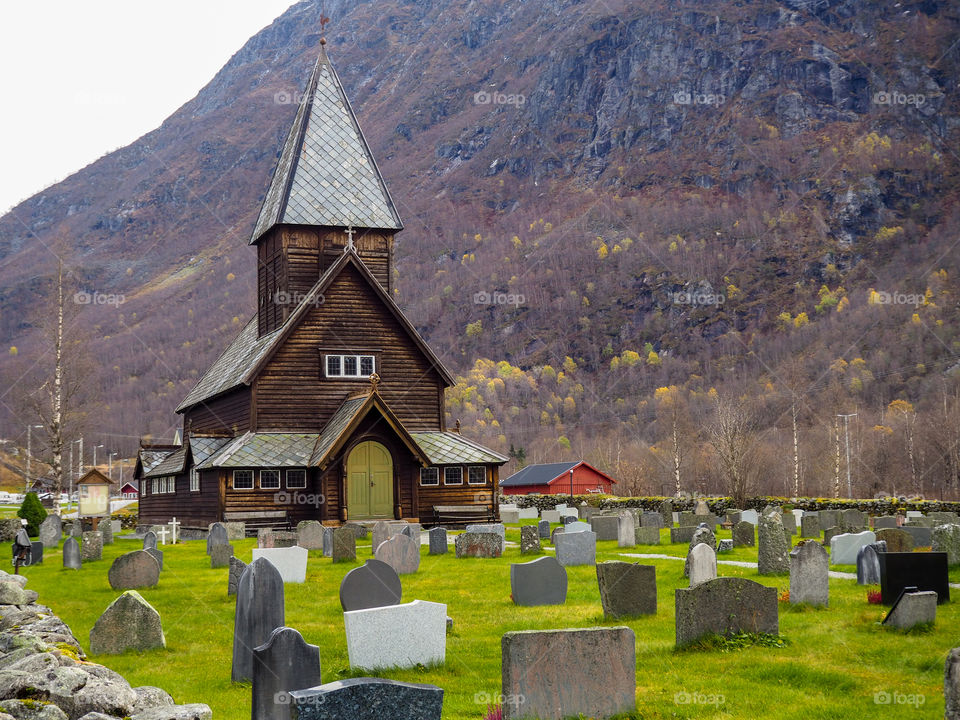 Norwegian stave church. 