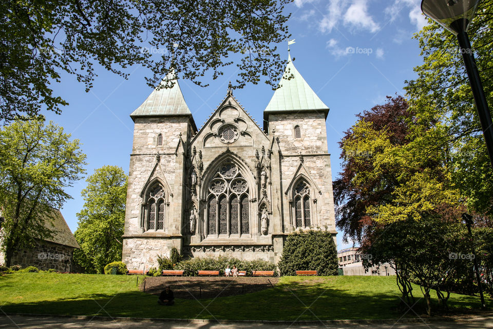 Cathedral in Stavanger, Norway. 