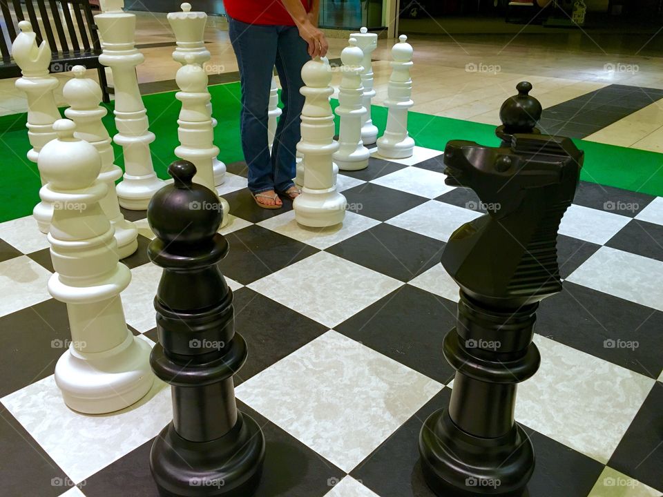 Life size chess board