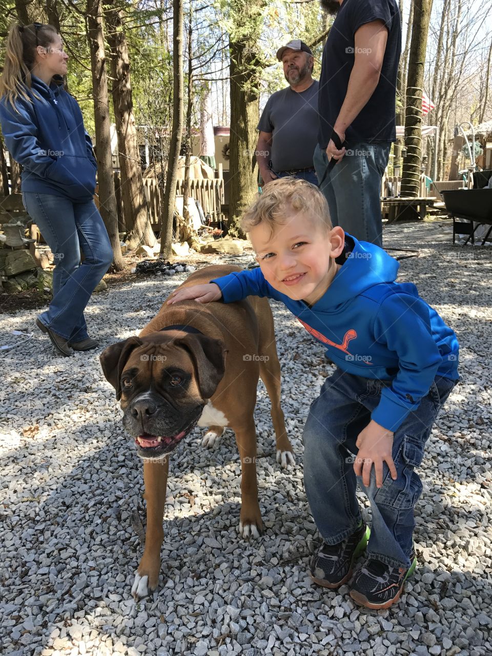 Owen and his new friend 