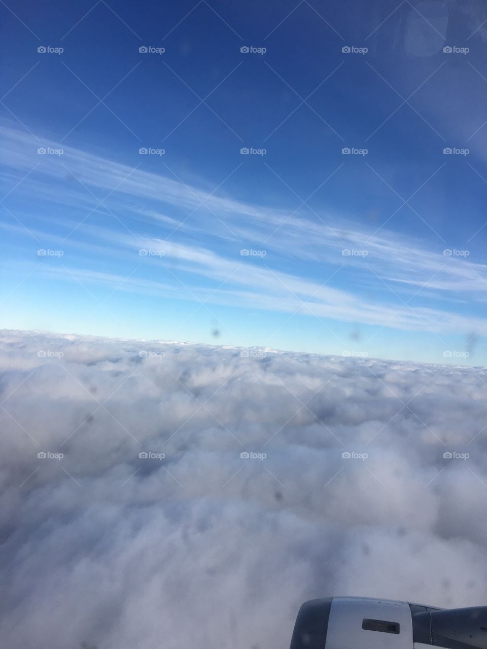 Sky airplane clouds 