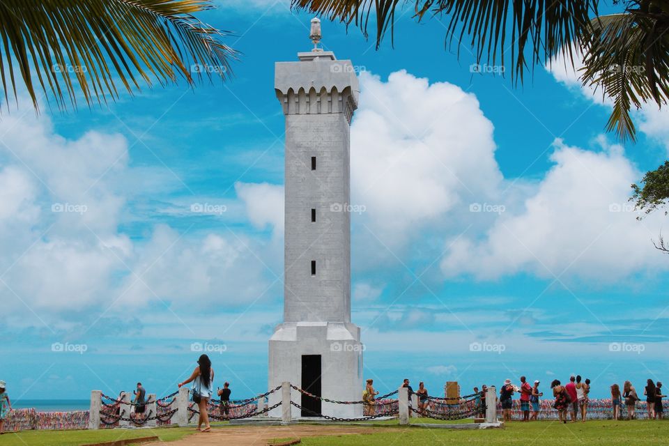 A tower for tourists to have a beautiful view of the sea. Brazil